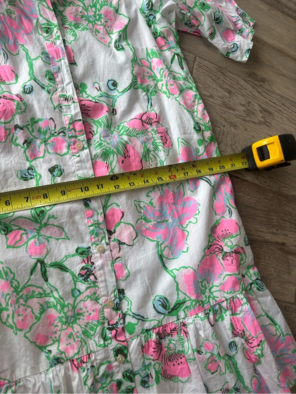 Lilly Pulitzer Pink & Green Sashria Floral Button-Front Midi Dress size 4 NWT - Picture 12 of 13